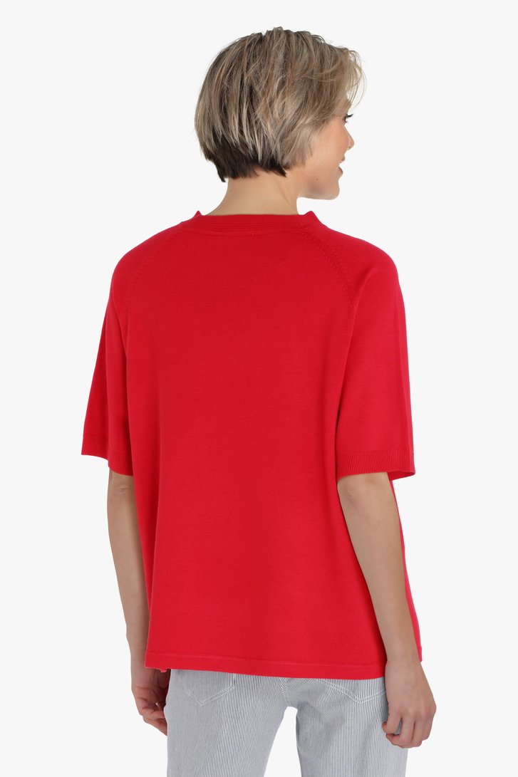 Rode trui met korte mouwen van Claude Arielle voor Dames