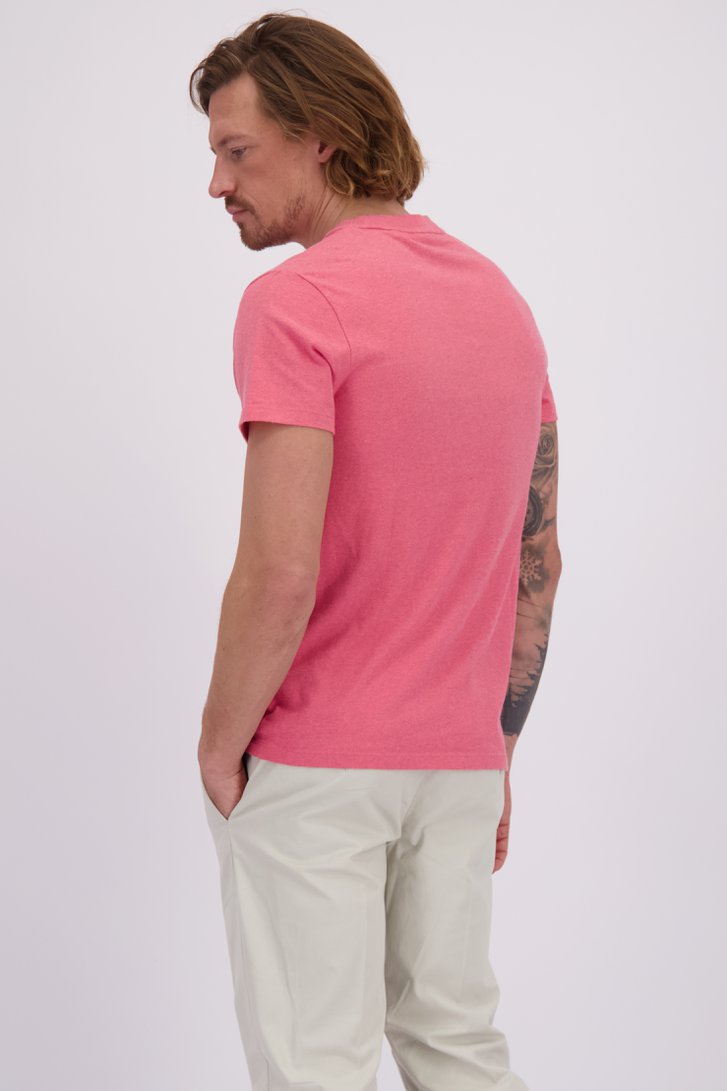 Achterkant van Rood katoenen T-shirt door Superdry voor Heren