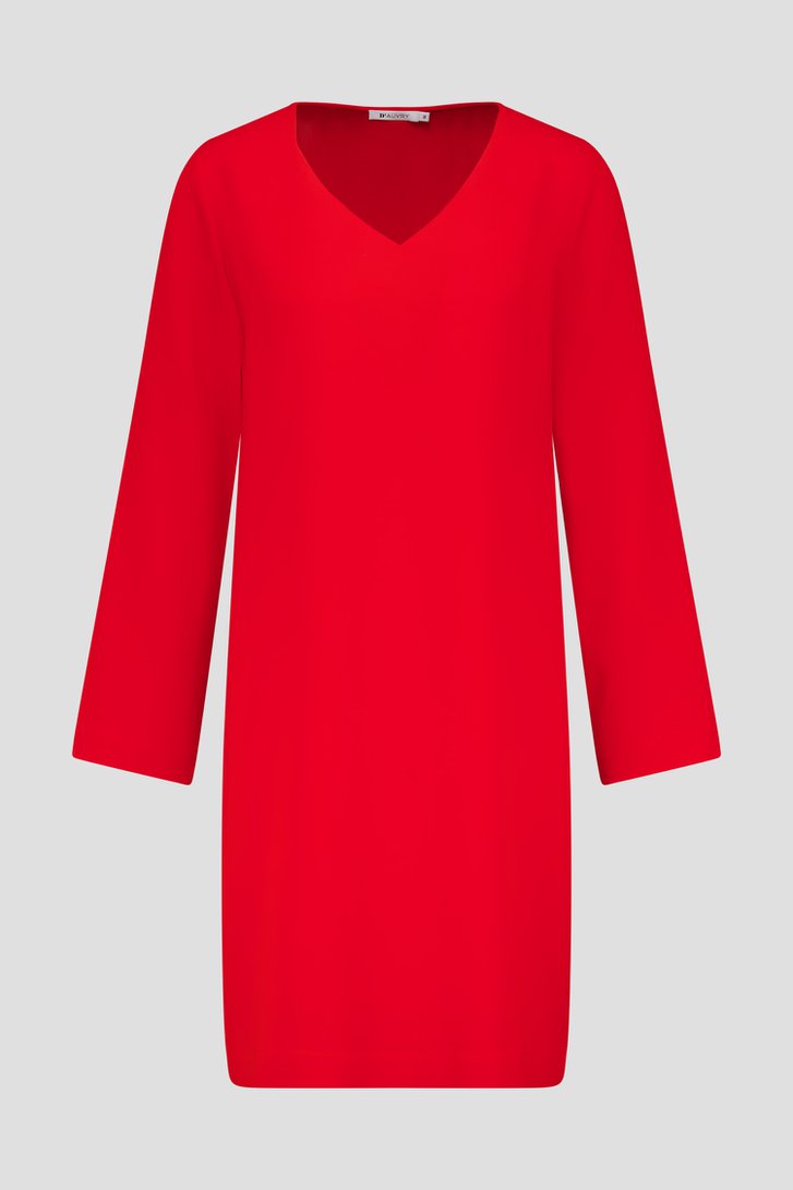 Rood kleedje met lange mouwen van D'Auvry voor Dames