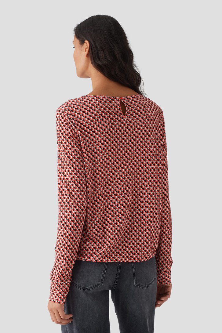 Rood T-shirt met print van Opus voor Dames