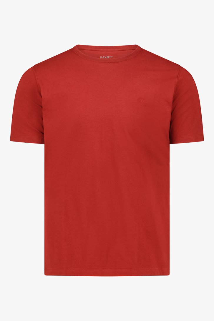 Rood T-shirt  van Ravøtt voor Heren