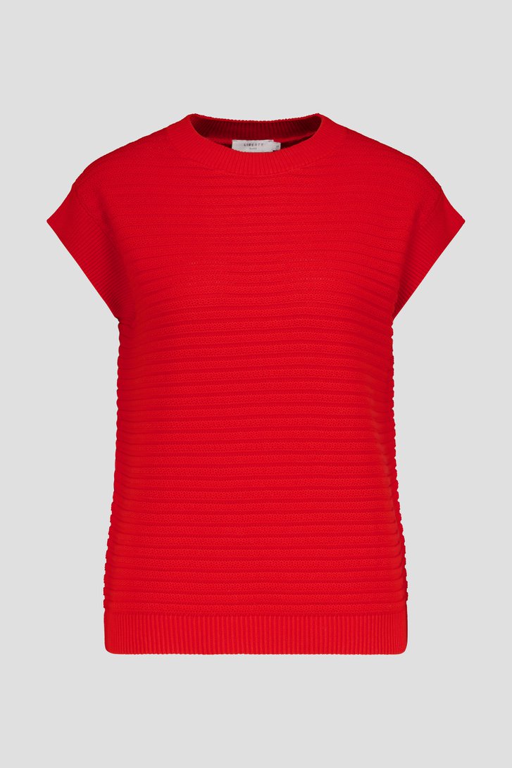 Rood tricot truitje zonder mouwen van Liberty Island voor Dames