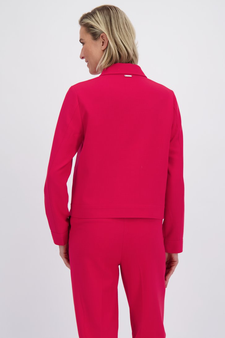 Achterkant van Rood vestje  door Claude Arielle voor Dames