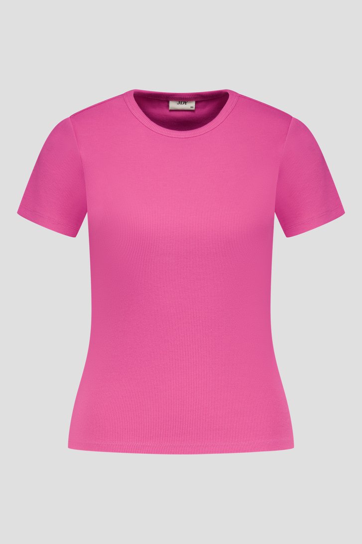 Roos geribbeld T-shirt van JDY voor Dames