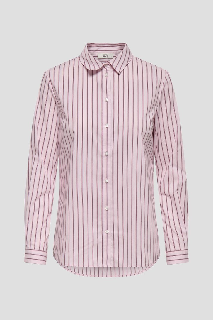 Productfoto 1 van Roze blouse met wit gestreept motief door JDY voor Dames