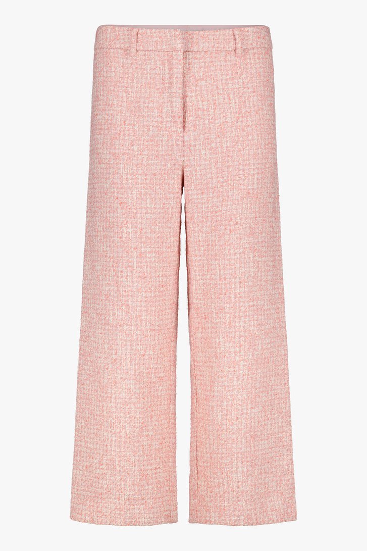 Roze bouclé broek - 7/8 lengte van D'Auvry voor Dames