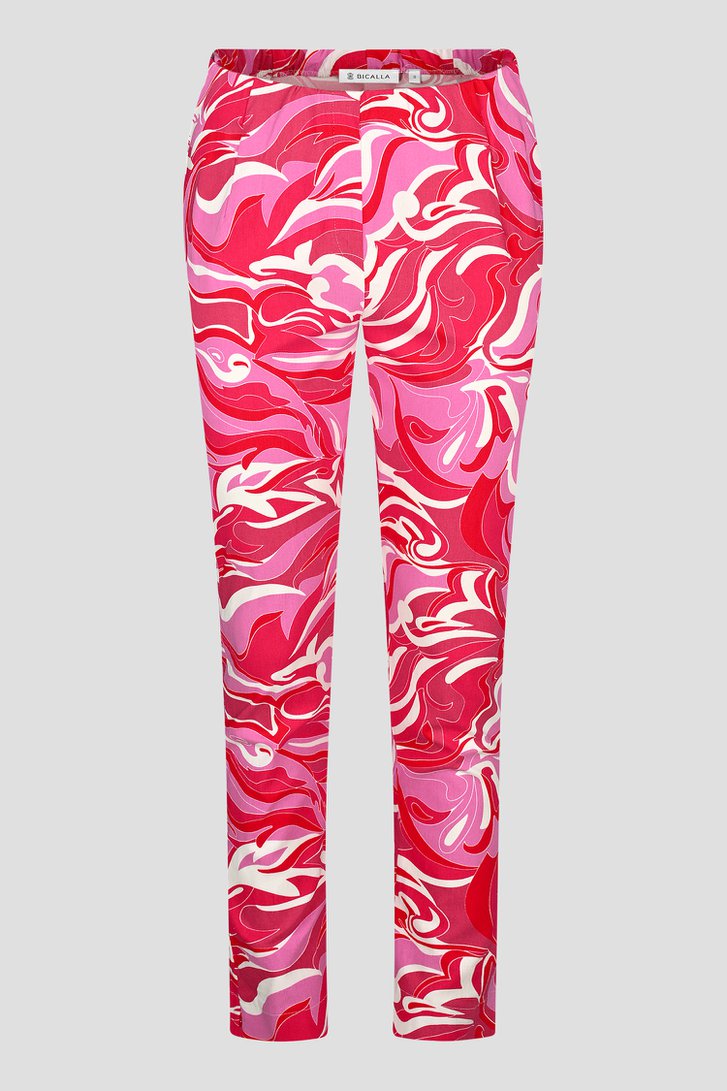 Roze broek met print van Bicalla voor Dames