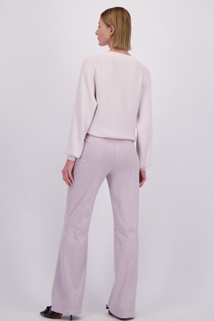 Extra foto 2 van Roze broek met suèdelook door D'Auvry voor Dames