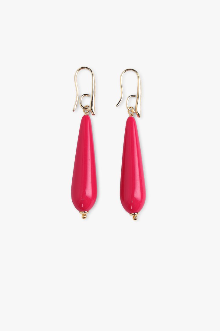 Roze druppelvormige oorbellen van Liberty Island voor Dames