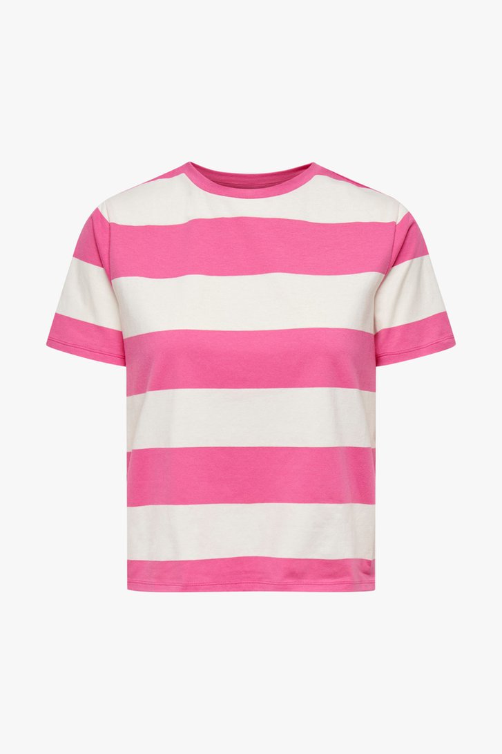 Roze gestreept T-shirt van JDY voor Dames