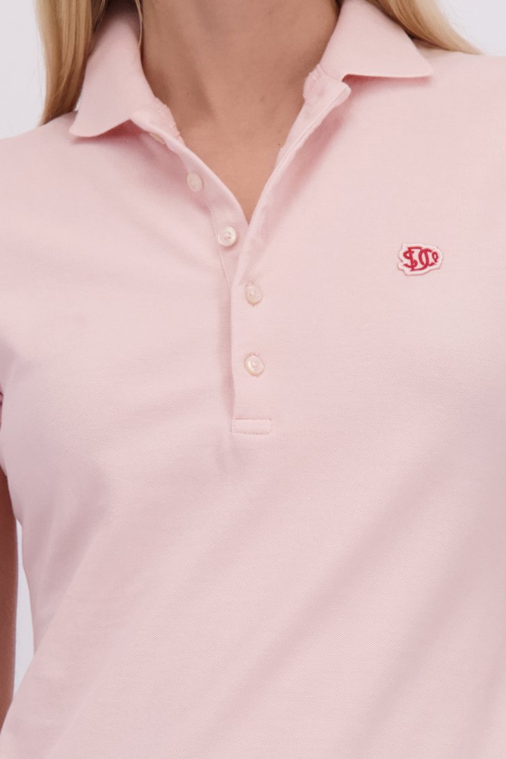 Detail van Roze polo met korte mouwen door Superdry voor Dames