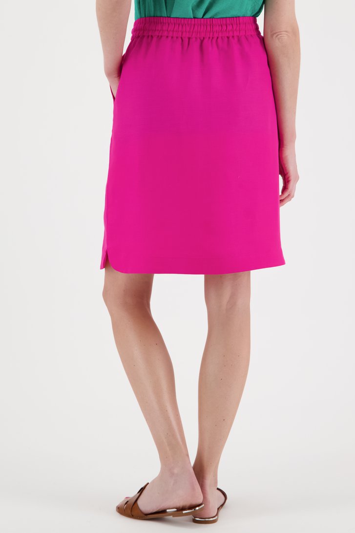 Roze rok met elastische taille van Libelle voor Dames