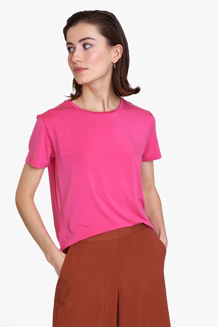 Roze T-shirt  van Louise voor Dames