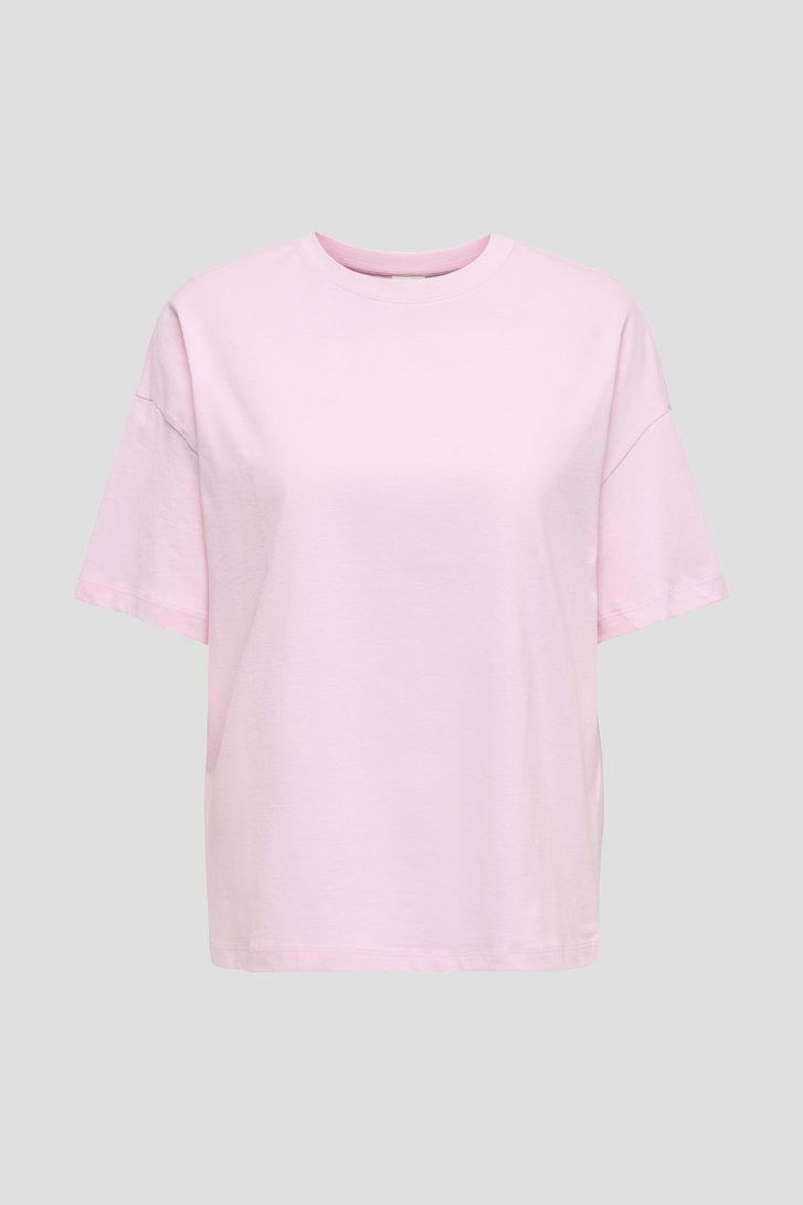 Productfoto 1 van Roze T-shirt met print op de rug door JDY voor Dames