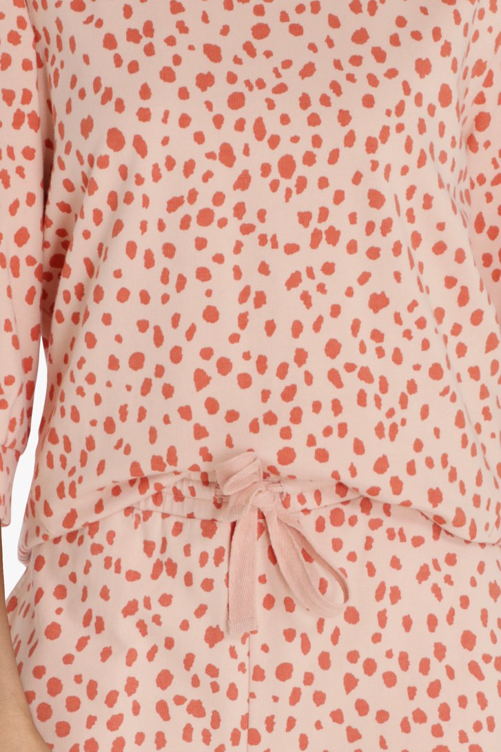 Roze trui met dierenprint van Liberty Island homewear voor Dames