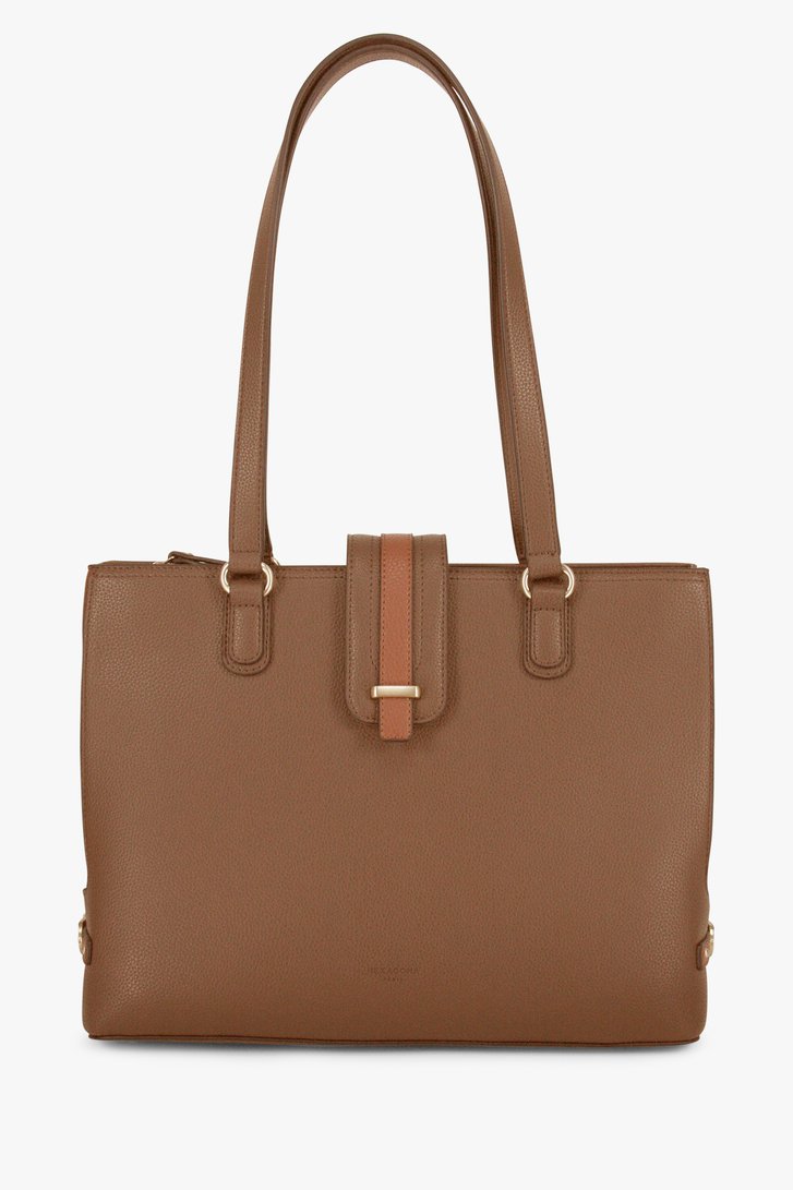 Sac à bandoulière dans les tons de brun de Hexagona pour Femmes