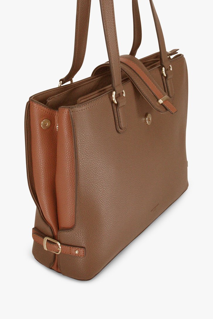 Sac à bandoulière dans les tons de brun de Hexagona pour Femmes