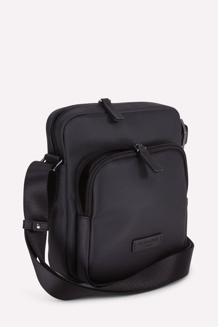 Sac à bandoulière noir de Hexagona pour Hommes