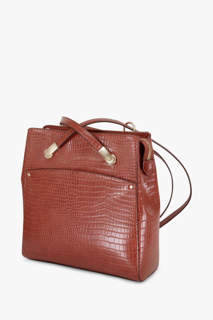 Sac à bandoulière + sac à dos brun rouge de Hexagona pour Femmes