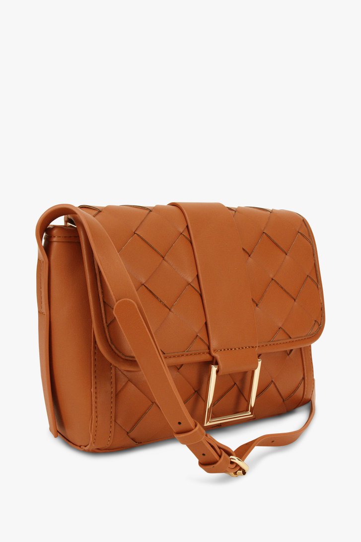 Sac à bandoulière tressé brun de Modeno pour Femmes