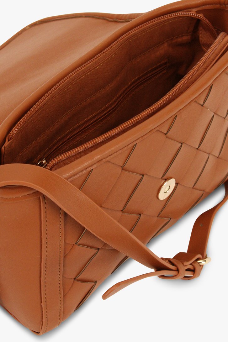 Sac à bandoulière tressé brun de Modeno pour Femmes