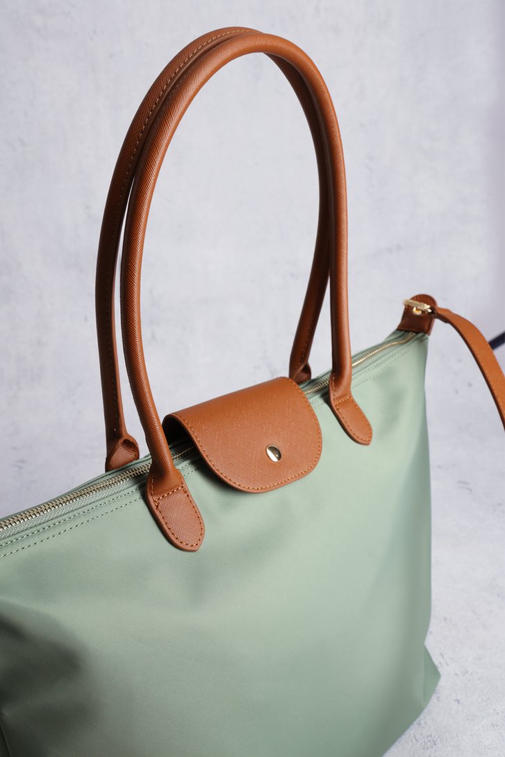Sac à bandoulière vert avec détails bruns de Liberty Island pour Femmes