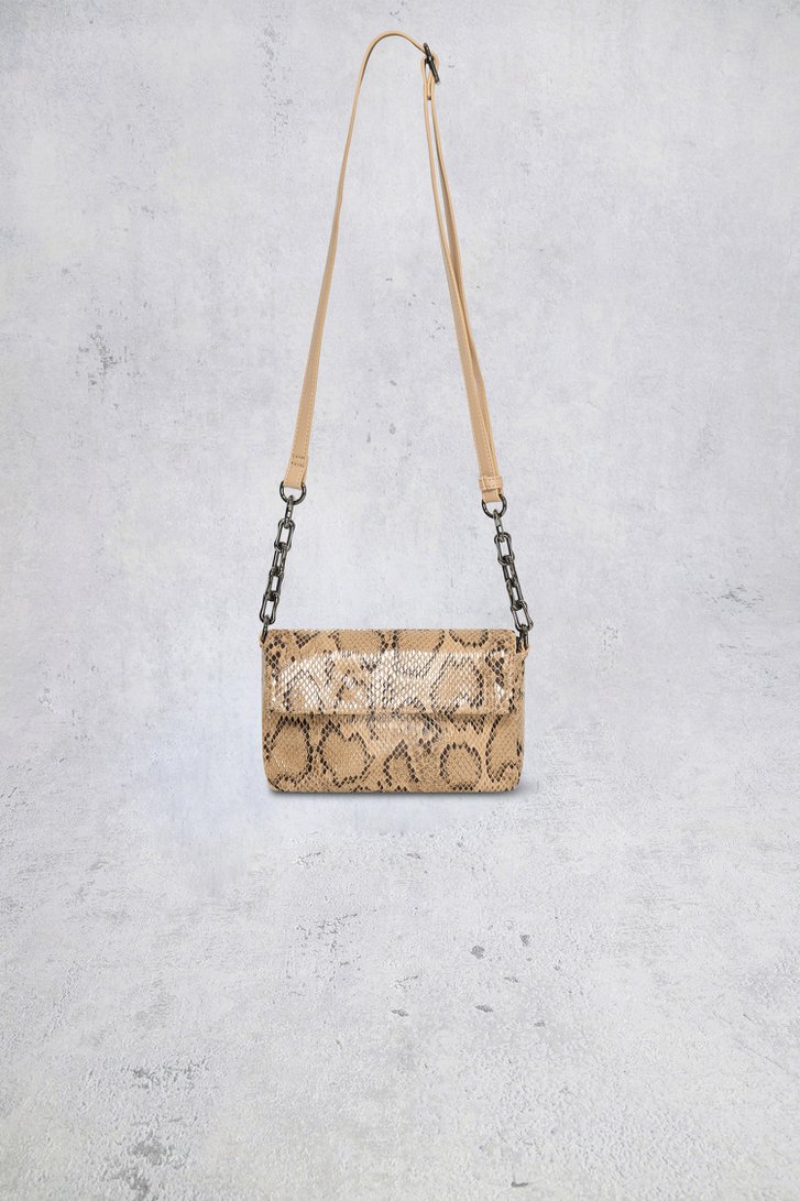 Le devant de Sac à main beige avec imprimé serpent de Bulaggi pour Femmes