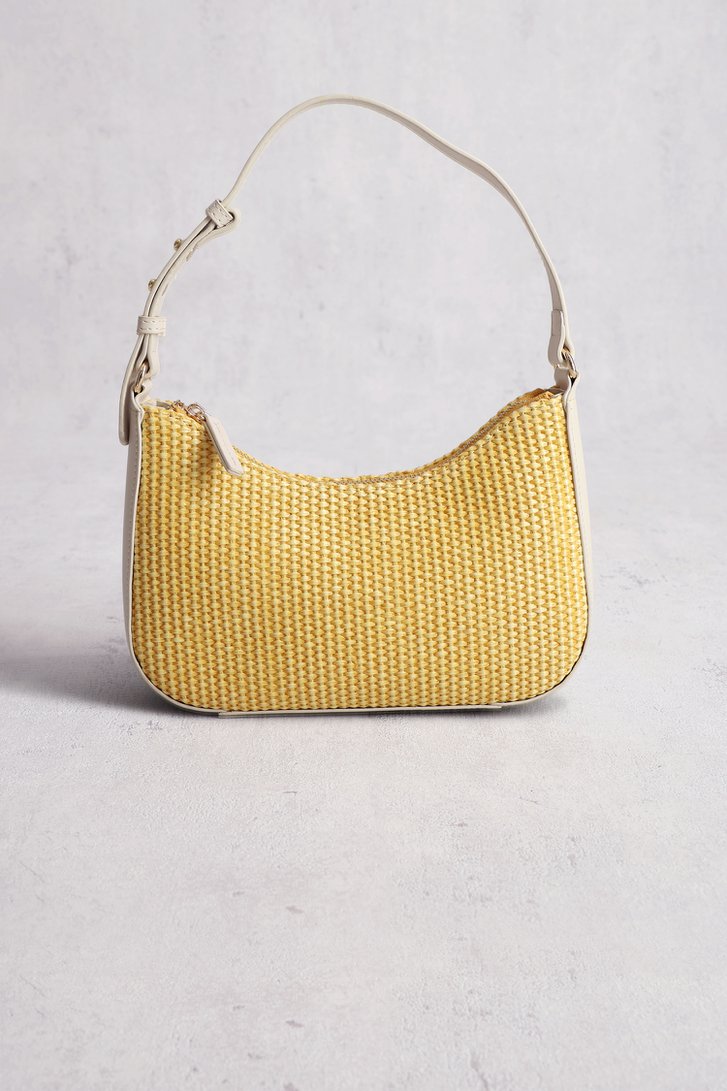 Sac à main beige tressé de Liberty Island pour Femmes