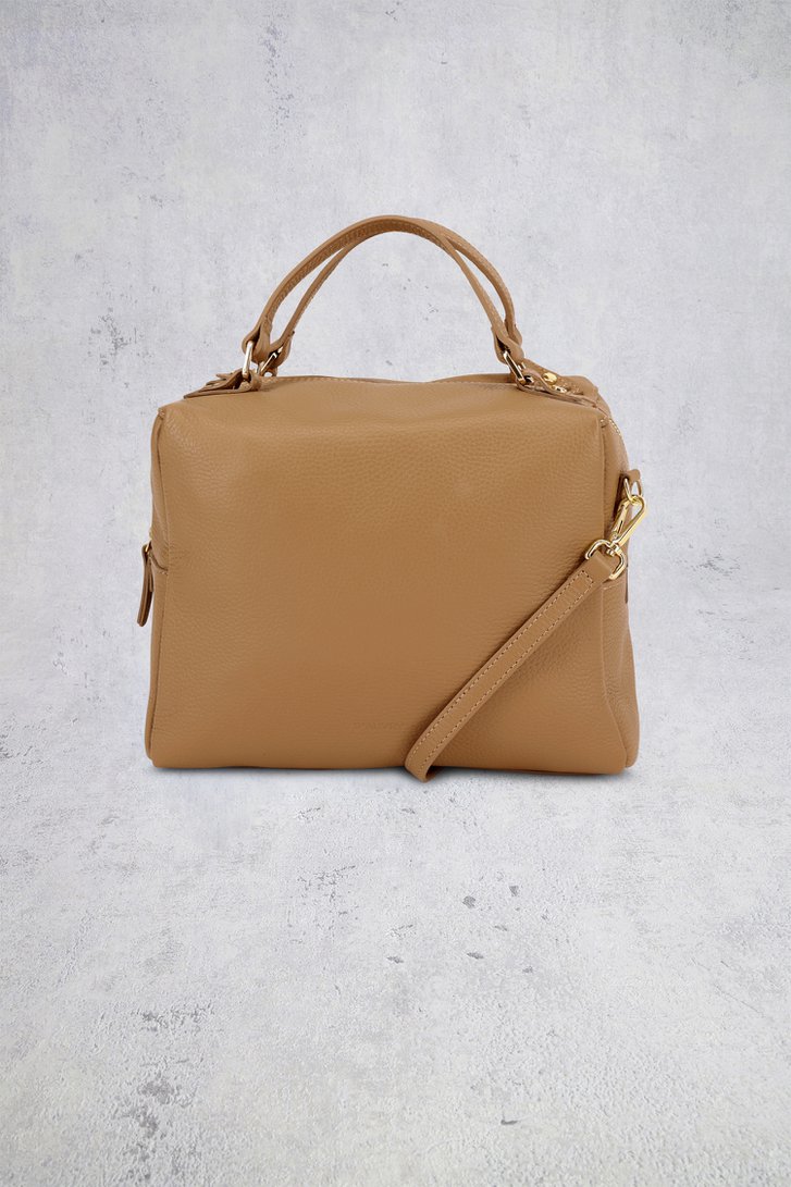 Détail de Sac à main en cuir taupe de D'Auvry pour Femmes