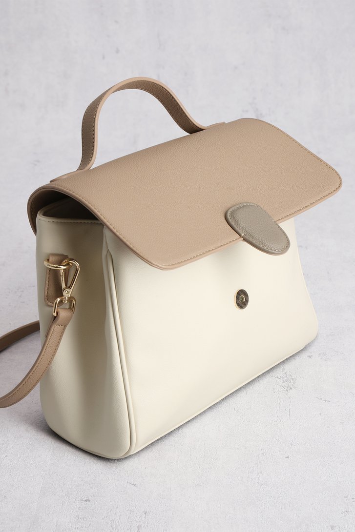 Sac à main en écru et marron de D'Auvry pour Femmes