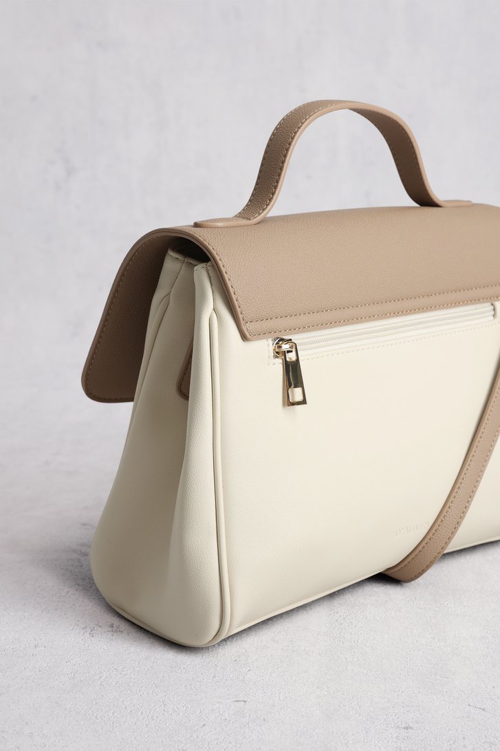 Sac à main en écru et marron de D'Auvry pour Femmes