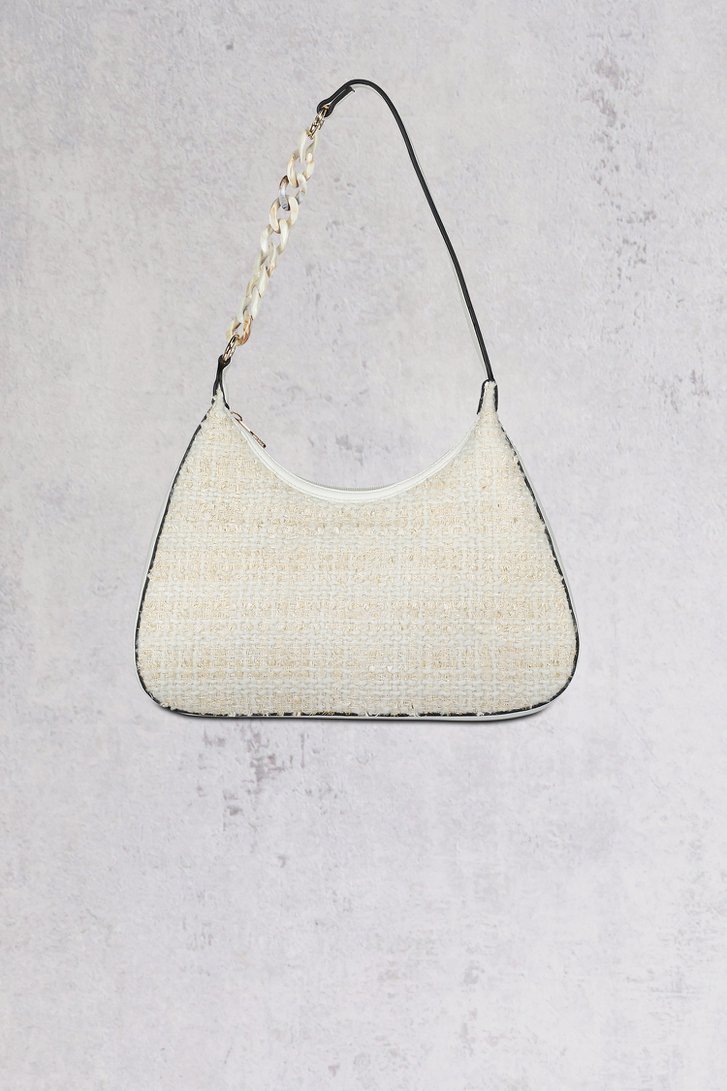 Sac à main hobo en bouclé écru-blanc  de Bulaggi pour Femmes