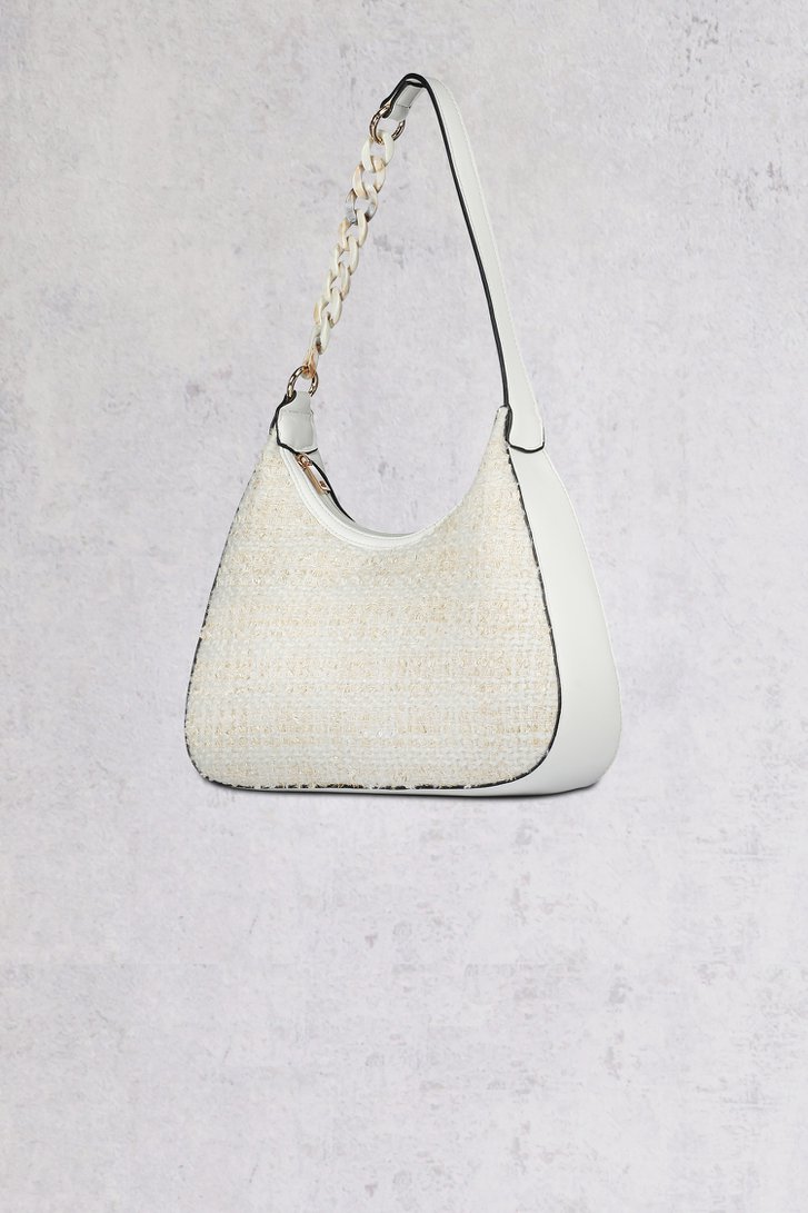 Sac à main hobo en bouclé écru-blanc  de Bulaggi pour Femmes