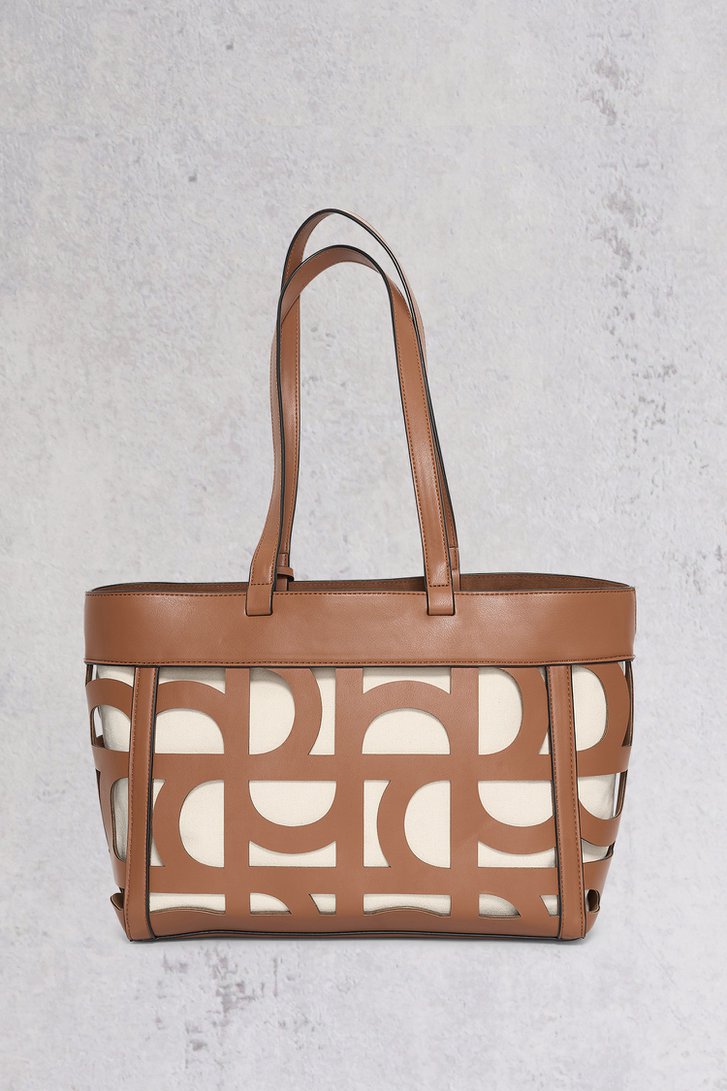 Sac à main marron à motif écru de Bulaggi pour Femmes