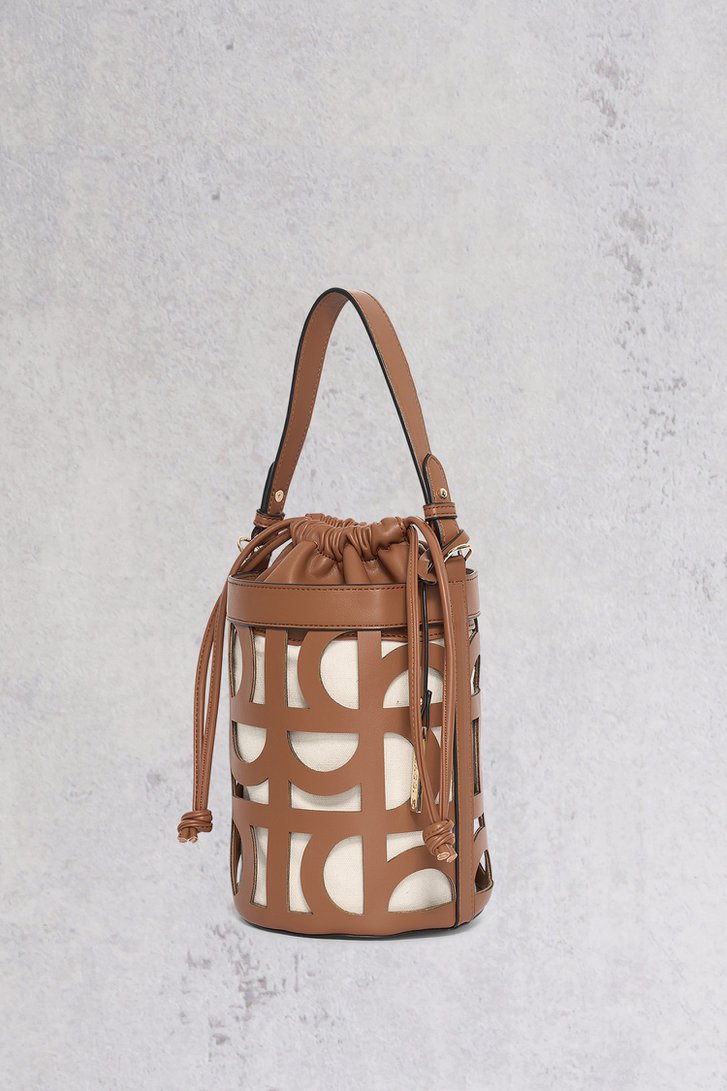 Sac à main marron à motif écru de Bulaggi pour Femmes