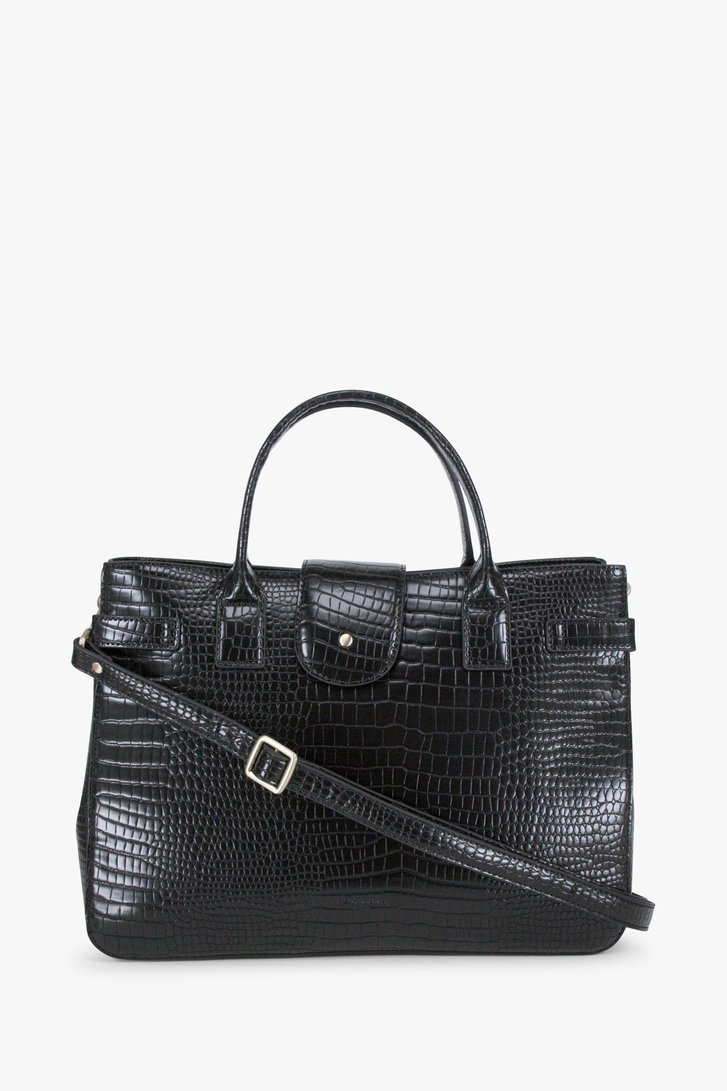 Sac à main noir avec détails dorés de Hexagona pour Femmes