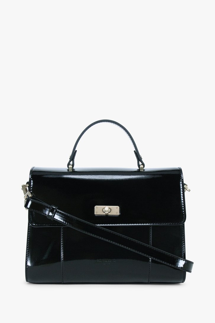 Sac à main noir brillant  de Hexagona pour Femmes