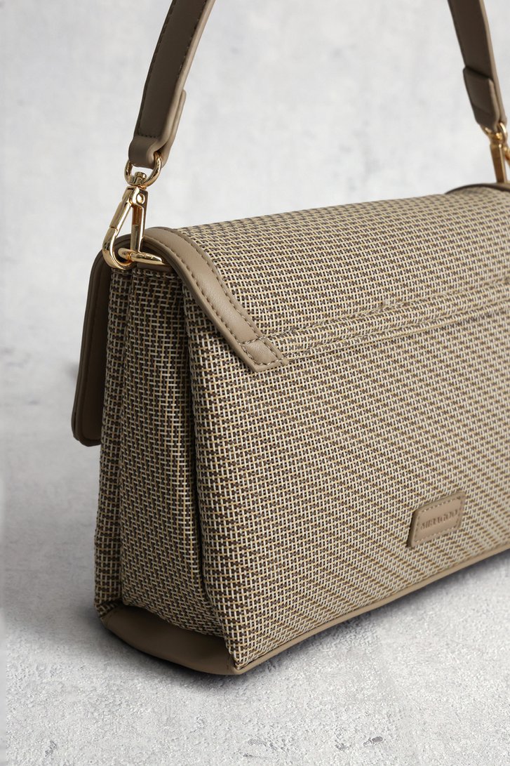 Photo produit 1 de Sac à main taupe tressé de Modeno pour Femmes