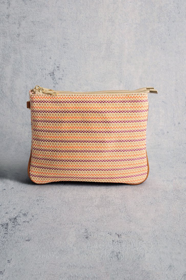 Sac à main tressé orange-violet de Liberty Island pour Femmes