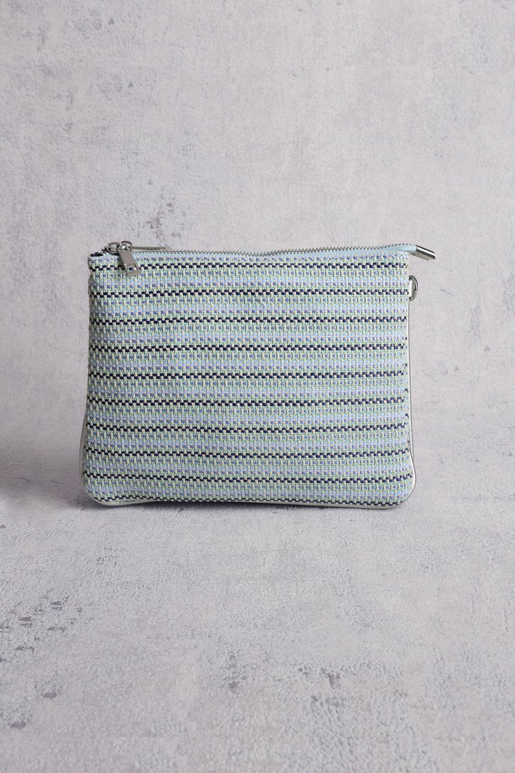 Sac à main tressé vert-bleu de Liberty Island pour Femmes
