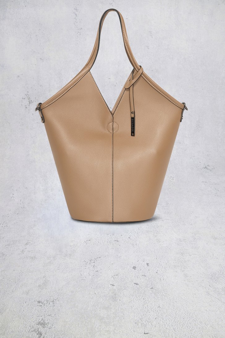 Le devant de Sac bandoulière beige au look leather de Bulaggi pour Femmes