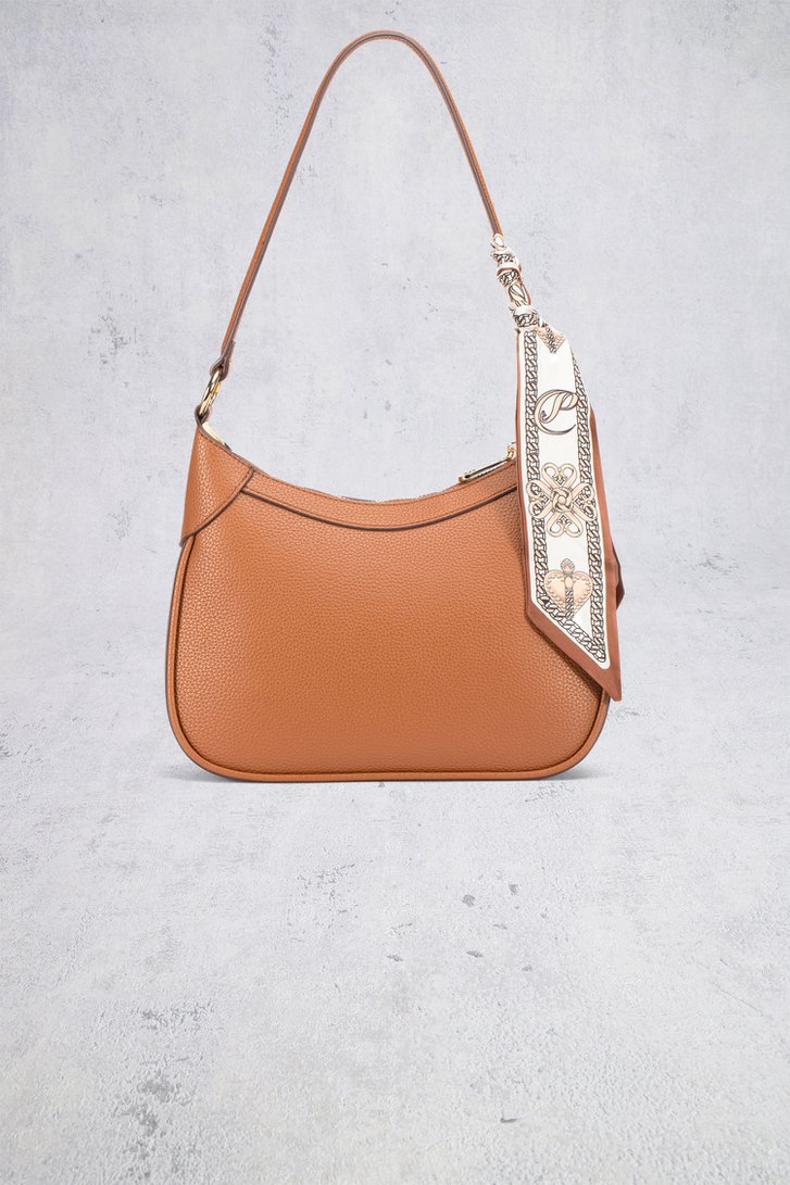 Le dos de Sac bandoulière brun avec foulard de Laurent David pour Femmes