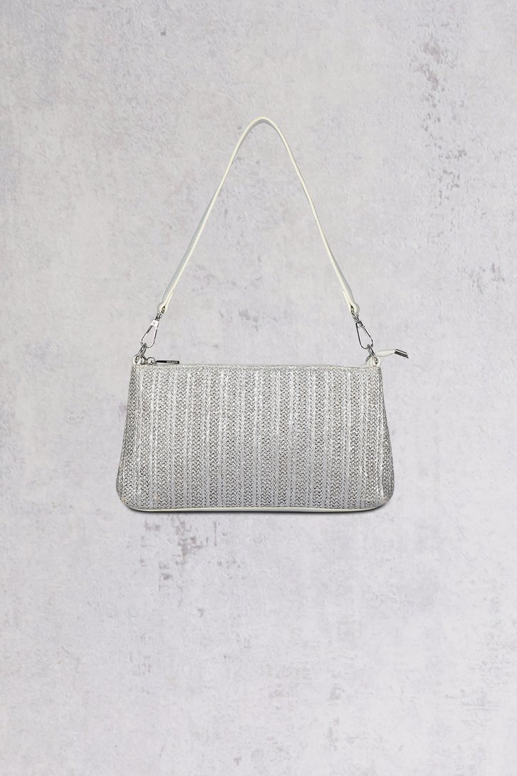 Sac blanc avec finition tressée argentée de Bulaggi pour Femmes