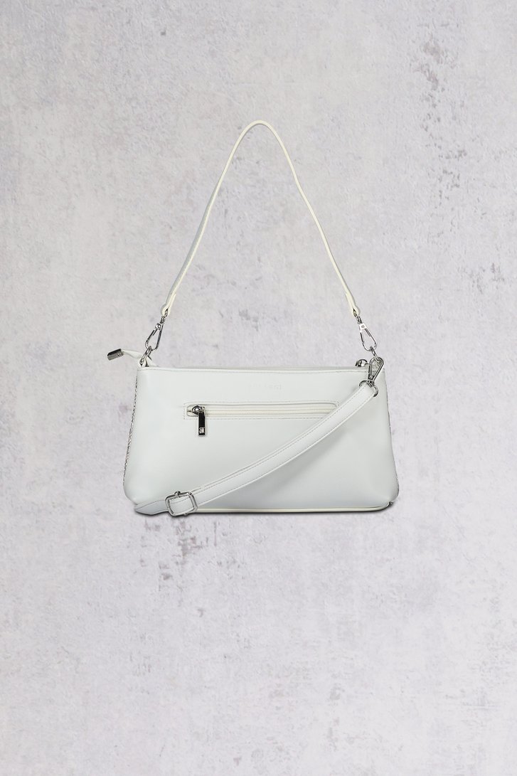 Sac blanc avec finition tressée argentée de Bulaggi pour Femmes