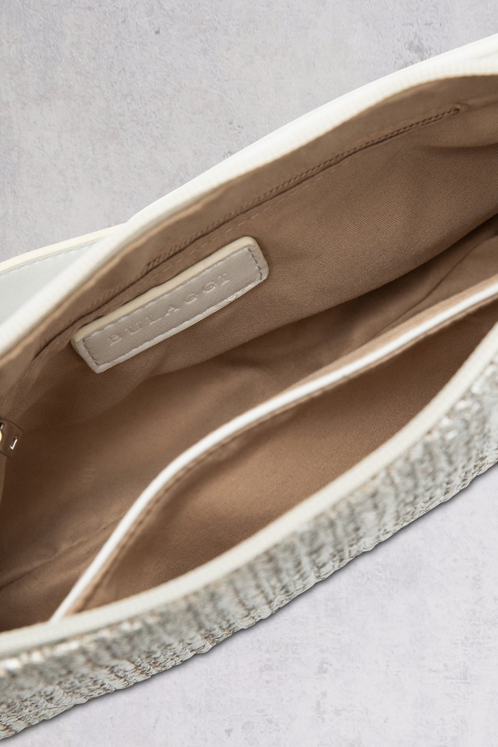 Sac blanc avec finition tressée argentée de Bulaggi pour Femmes