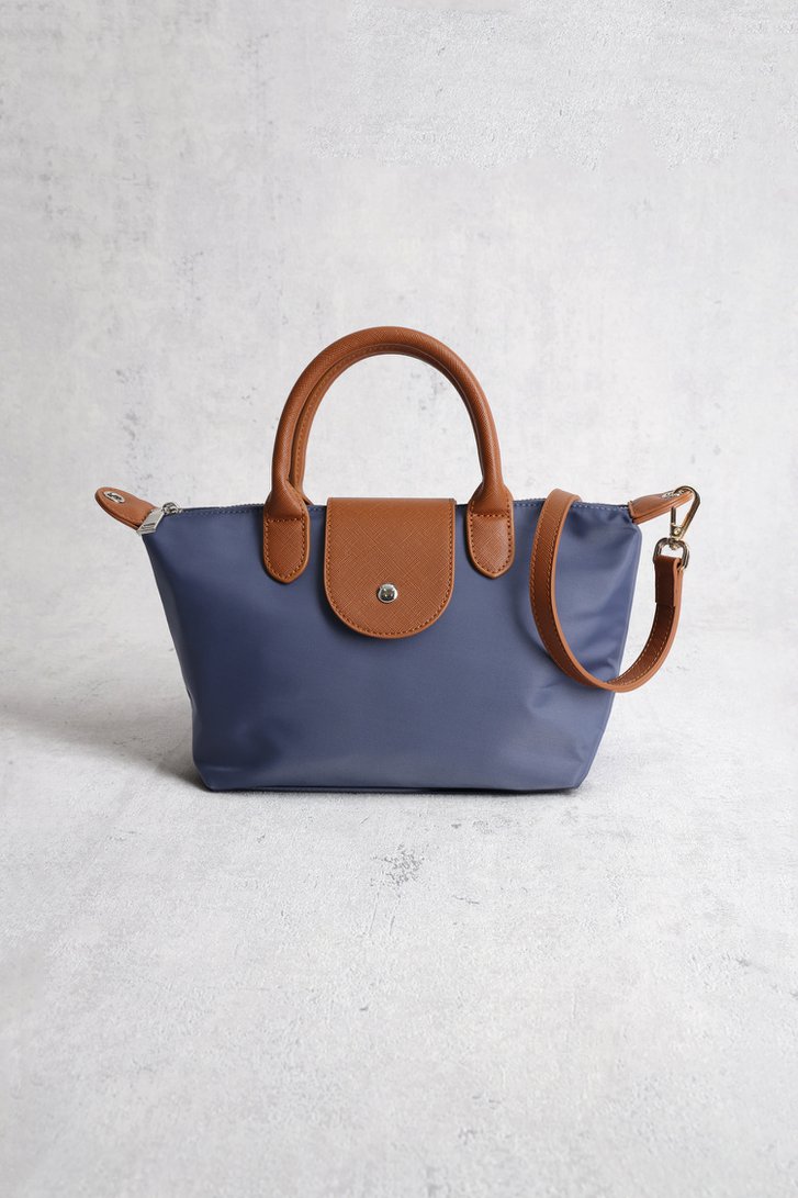 Le devant de Sac bleu avec finitions brun aspect cuir de Liberty Island pour Femmes