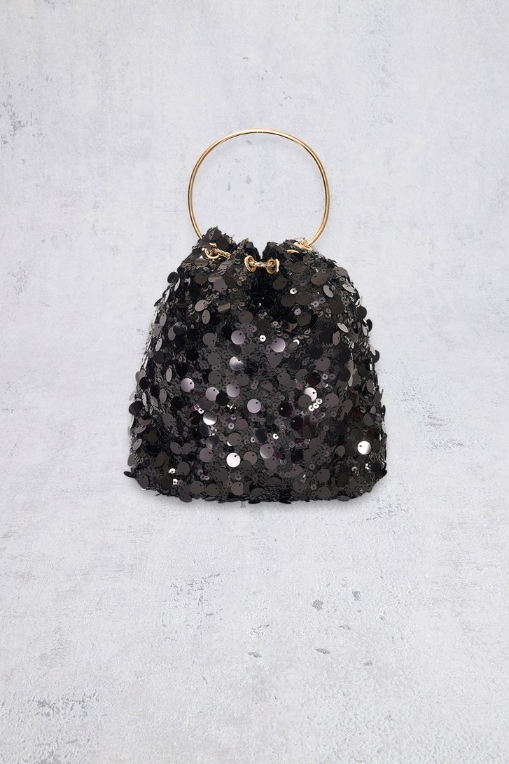 Le dos de Sac seau noir à paillettes de Bulaggi pour Femmes