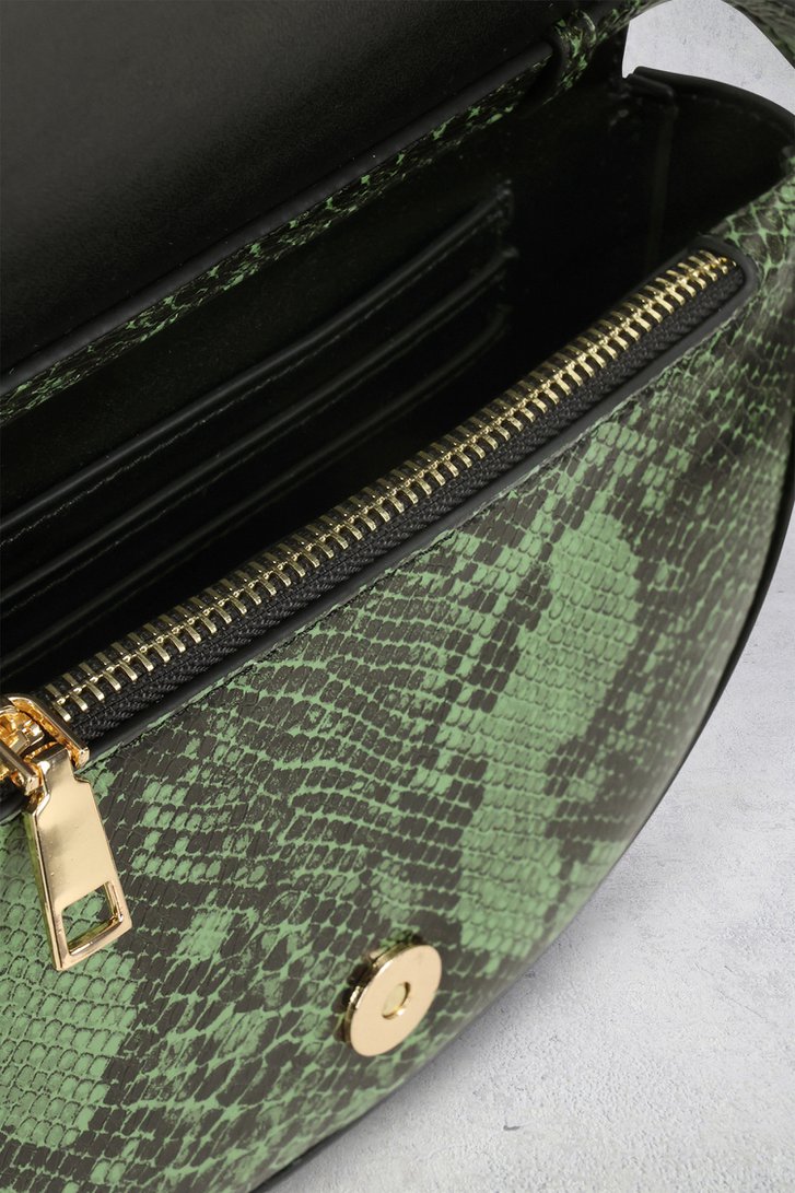 Extra foto 1 van Schoudertas met groene animal print door Louise voor Dames