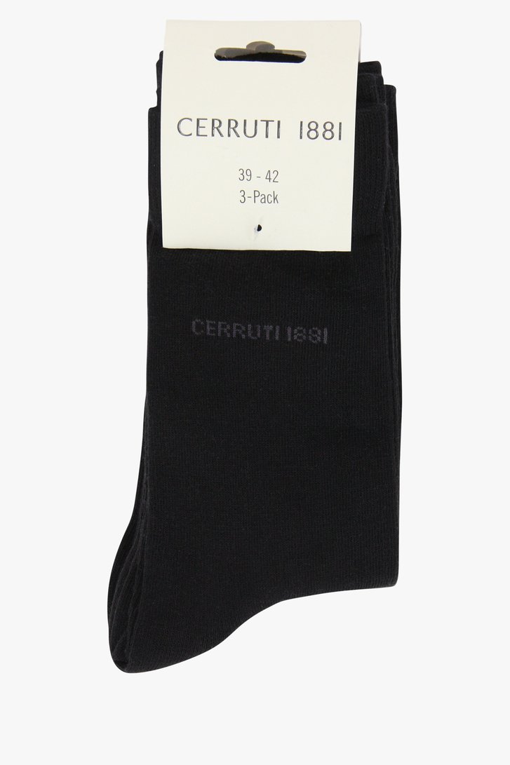 Set van 3: zwarte sokken van Cerruti 1881 voor Heren