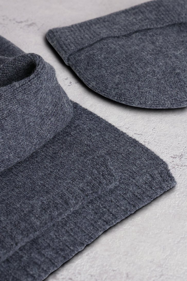 Achterkant van Set van blauwe sjaal en muts door Liberty Island voor Heren